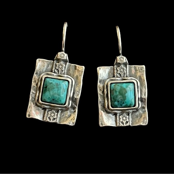 Shablool Silver Jewelry Design Jewelry - 🔴SOLD🔴 Shablool Didae sterling silver turquoise earrings